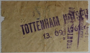 13 09 1961 Gornik Zabrze - Tottenham Hotspur bilet2.jpg