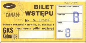 Bilet meczowy.